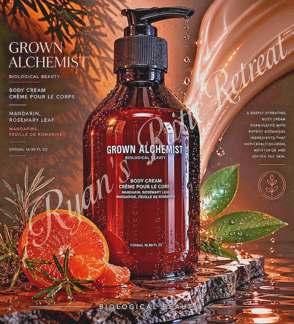 Grown Alchemist Restorative Body Cream Mandarin Rosemary 500ml Pump